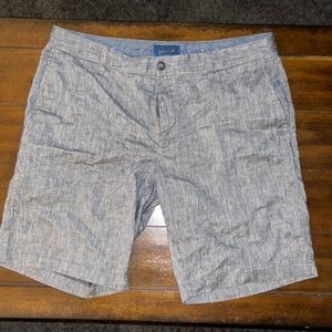 Fairlane Men's Linen Blend Shorts Size 36